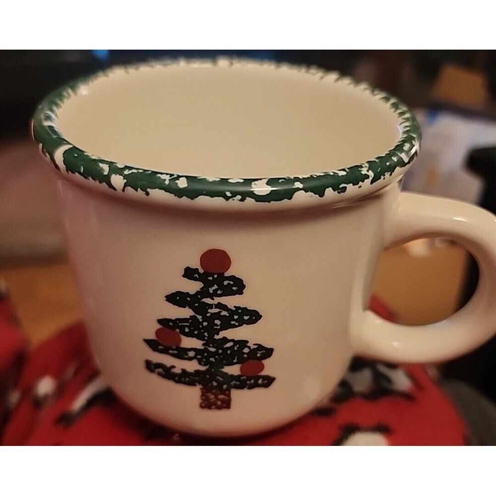 Mug FURIO Christmas Tree Green Sponge Made in Italy Coffee Cup